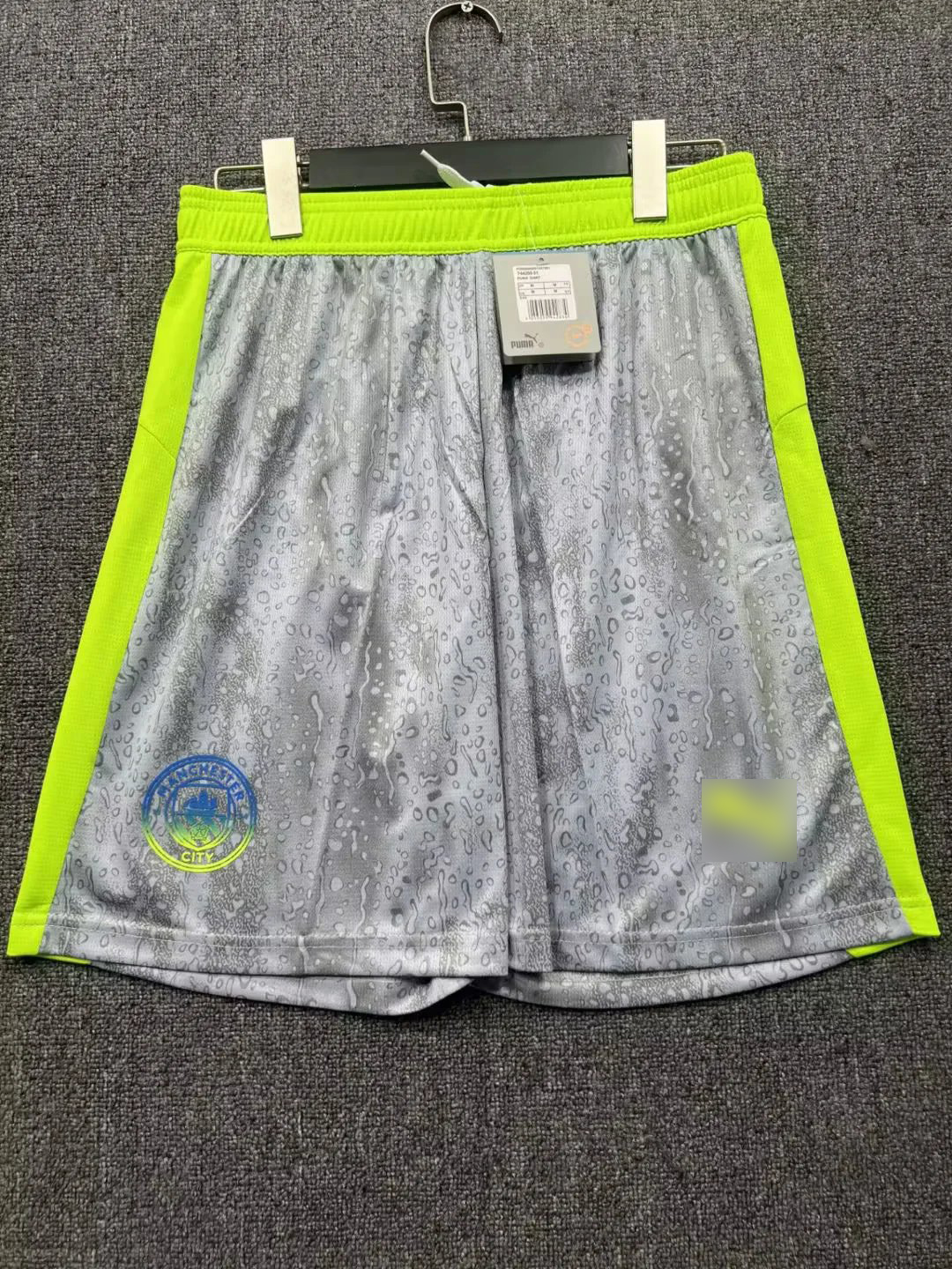 AAA Quality Manchester City 25/26 Third Grey Soccer Shorts